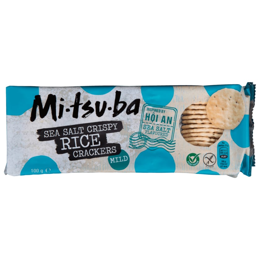 Mitsuba Sea Salt Crispy Rice Crackers mild 100g